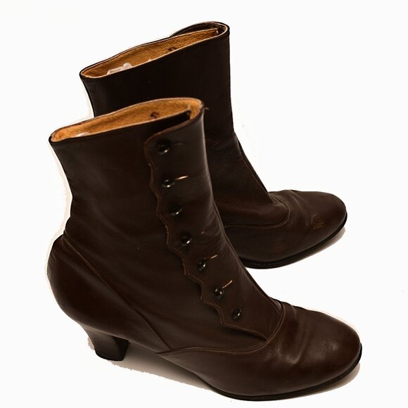 VINTAGE ANELLO & DAVIDE -LONDON  Victorian Style Boots Size UK 5 - Picture 1 of 10